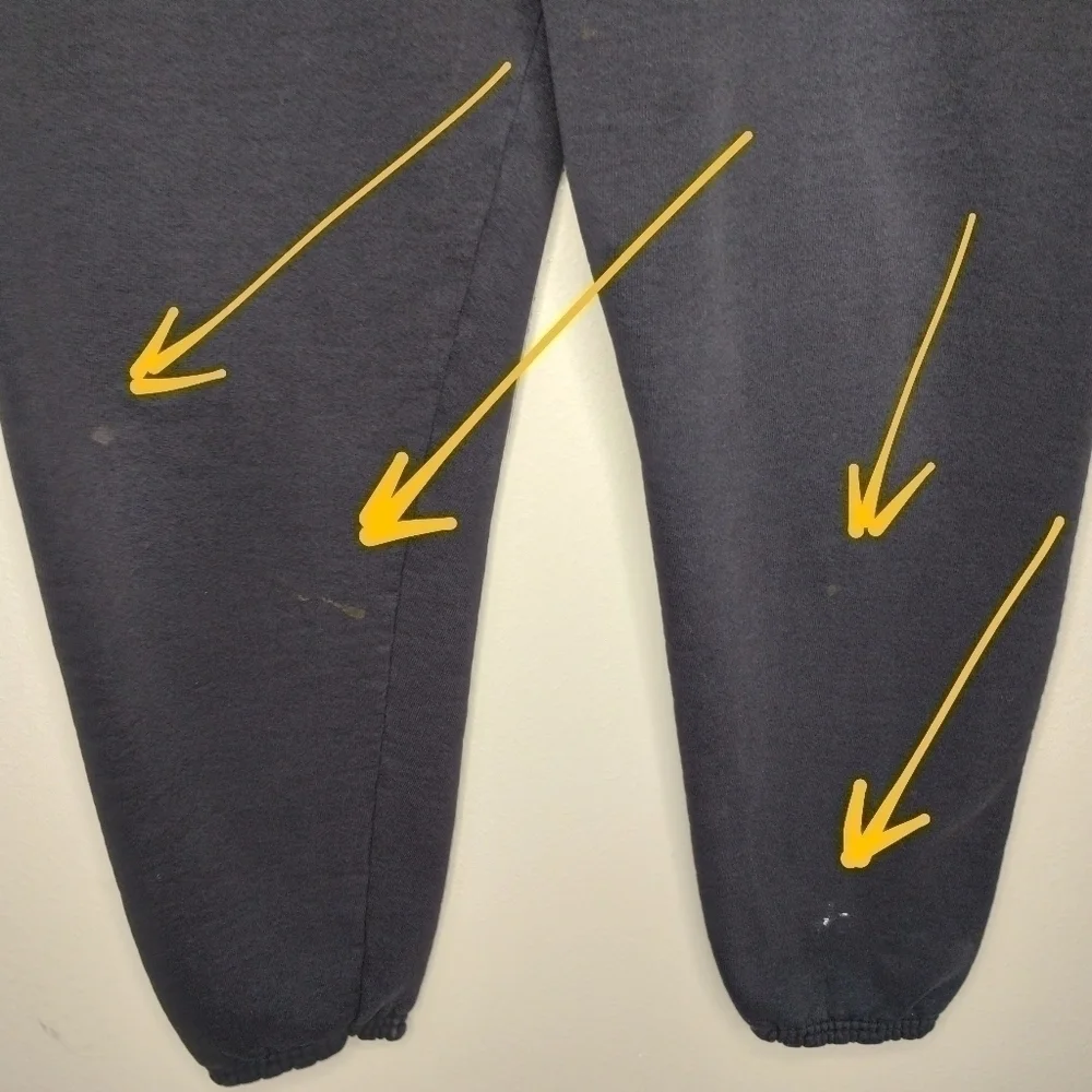 VINTAGE 90s Soffe Adult Medium Sweatpants Joggers Baggy Black Made In USA *READ*